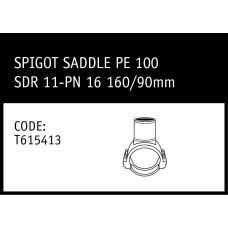 Marley Friatec Spigot Saddle PE100 SDR 11PN 16 160/90mm - T615413